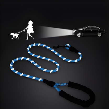 Heavy Duty Dog Lead | Padded Handle, Reflective Rope