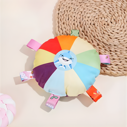 Soft Plush Squeaky Dog Frisbee – Safe Interactive Fetch Toy