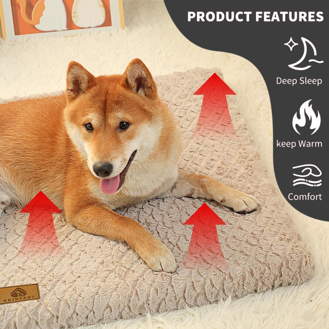 Orthopaedic Dog Bed | Washable Faux Fur & Joint Support