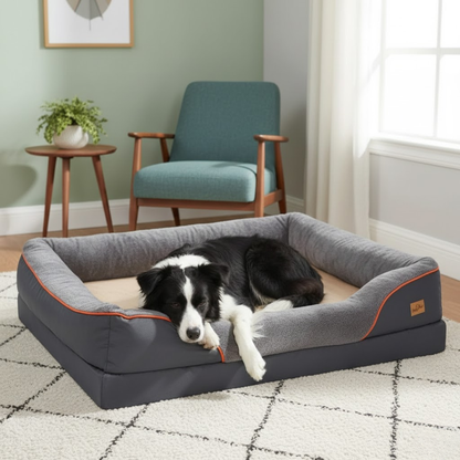 Jumbo Orthopedic Memory Foam Dog Bed – Waterproof Sofa & Joint Support