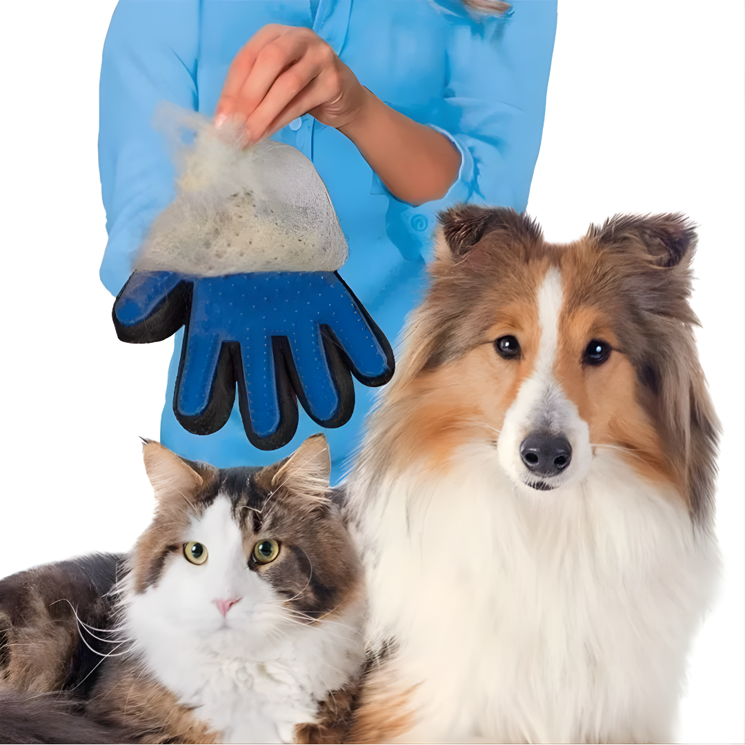 5-Finger Deshedding Grooming Glove – Gentle Massage & Hair Remover