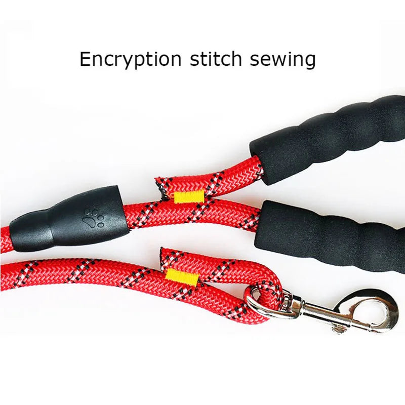 Heavy Duty Dog Lead | Padded Handle, Reflective Rope