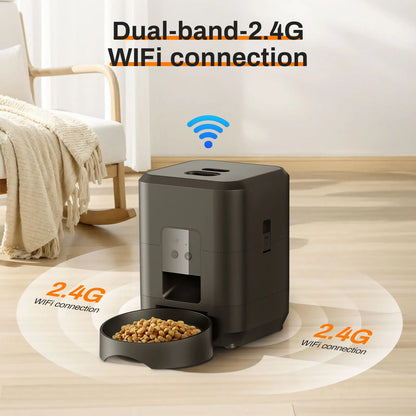 WiFi Automatic Pet Feeder | App Control, Programmable Timer & Voice