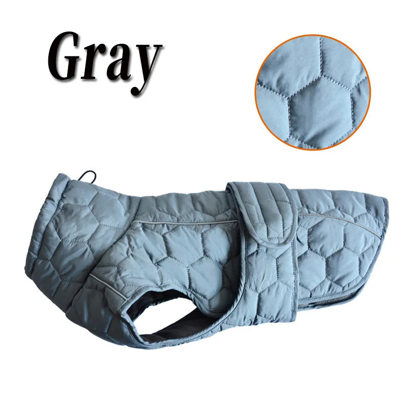 High Neck Dog Coat | Polar Fleece Lining & Reflective Winter Jacket