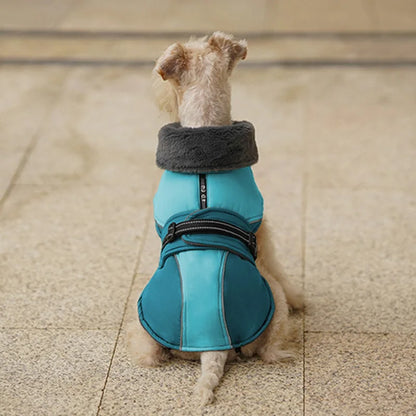 Dog Jacket with Harness | Plush Fleece Lining for Effortless Walks
