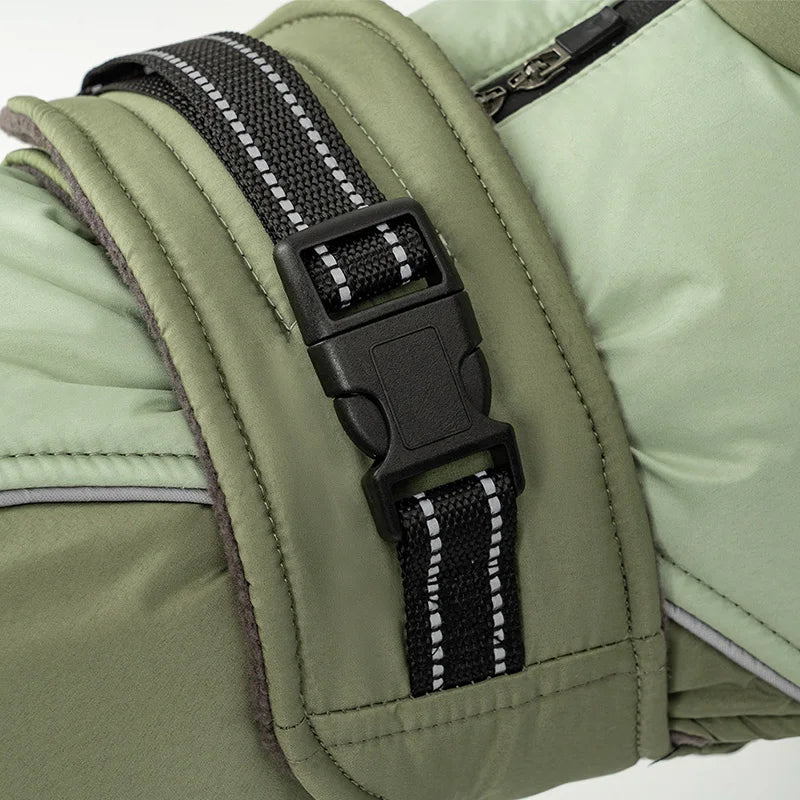 Dog Jacket with Harness | Plush Fleece Lining for Effortless Walks