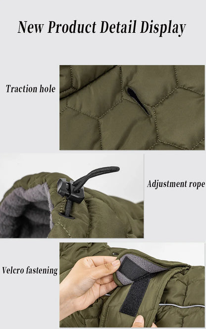 High Neck Dog Coat | Polar Fleece Lining & Reflective Winter Jacket