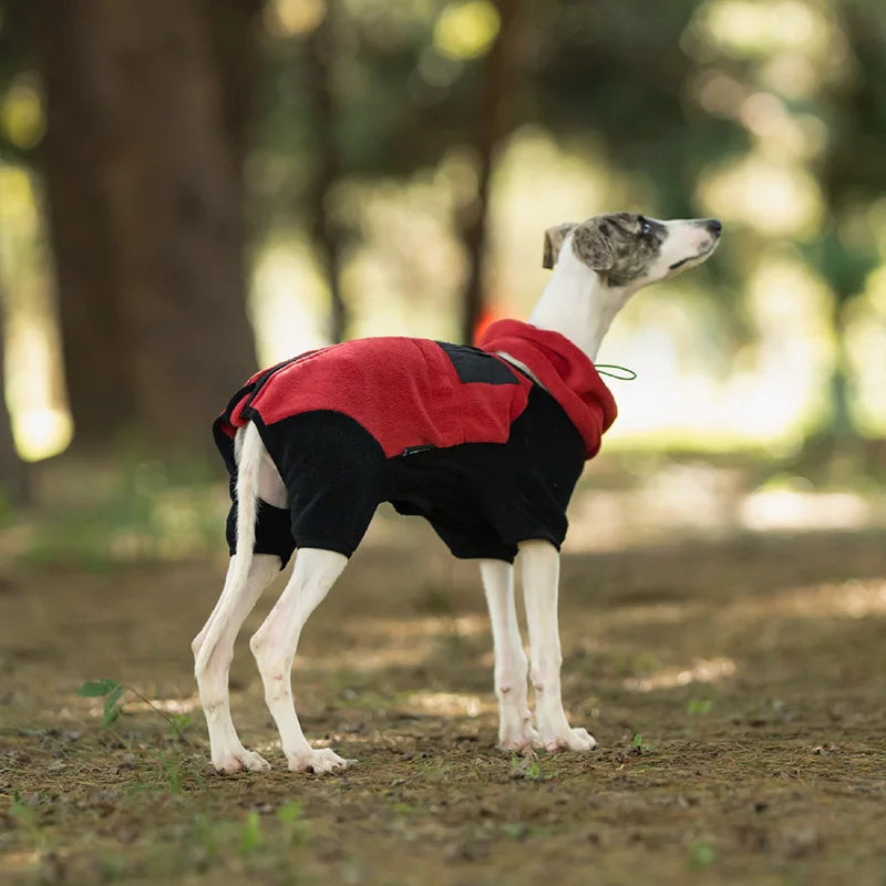 Fleece Dog Coat | High Neck Snood & Adjustable Waist Jumper