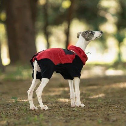 Fleece Dog Coat | High Neck Snood & Adjustable Waist Jumper