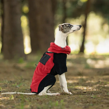 Fleece Dog Coat | High Neck Snood & Adjustable Waist Jumper