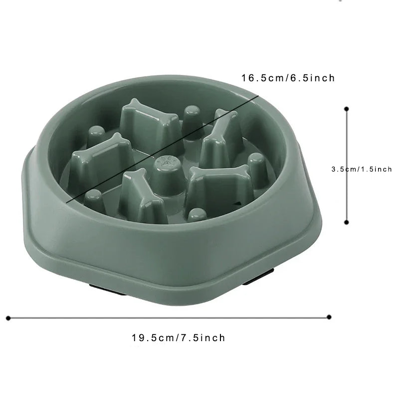 Anti-Choking Slow Feeder Dog Bowl – Digestive Health Puzzle Dish