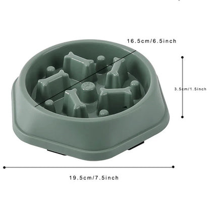 Anti-Choking Slow Feeder Dog Bowl – Digestive Health Puzzle Dish
