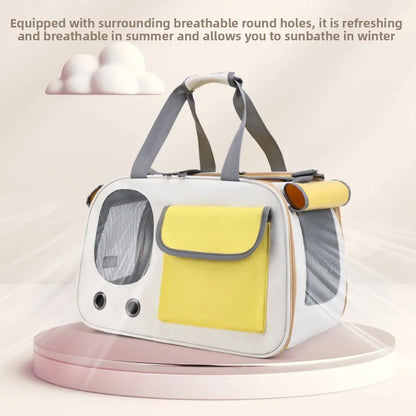Travel Cat Carrier | Breathable Mesh, Foldable & Safe for Travel