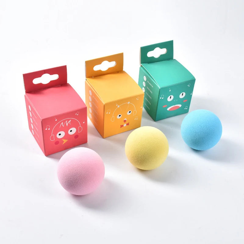 Interactive Chirping Cat Ball – Smart Touch Sound & Catnip Toy
