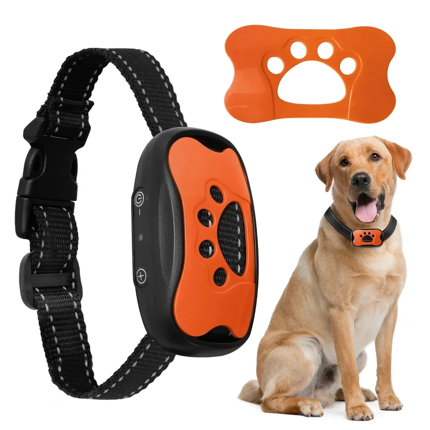 Humane No-Shock Vibration Bark Collar – Progressive Beep & Vibrate Trainer