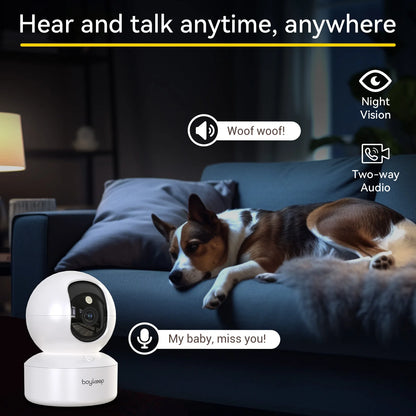 360 Indoor Security Camera | Motion Tracking, 2K Night Vision & WiFi