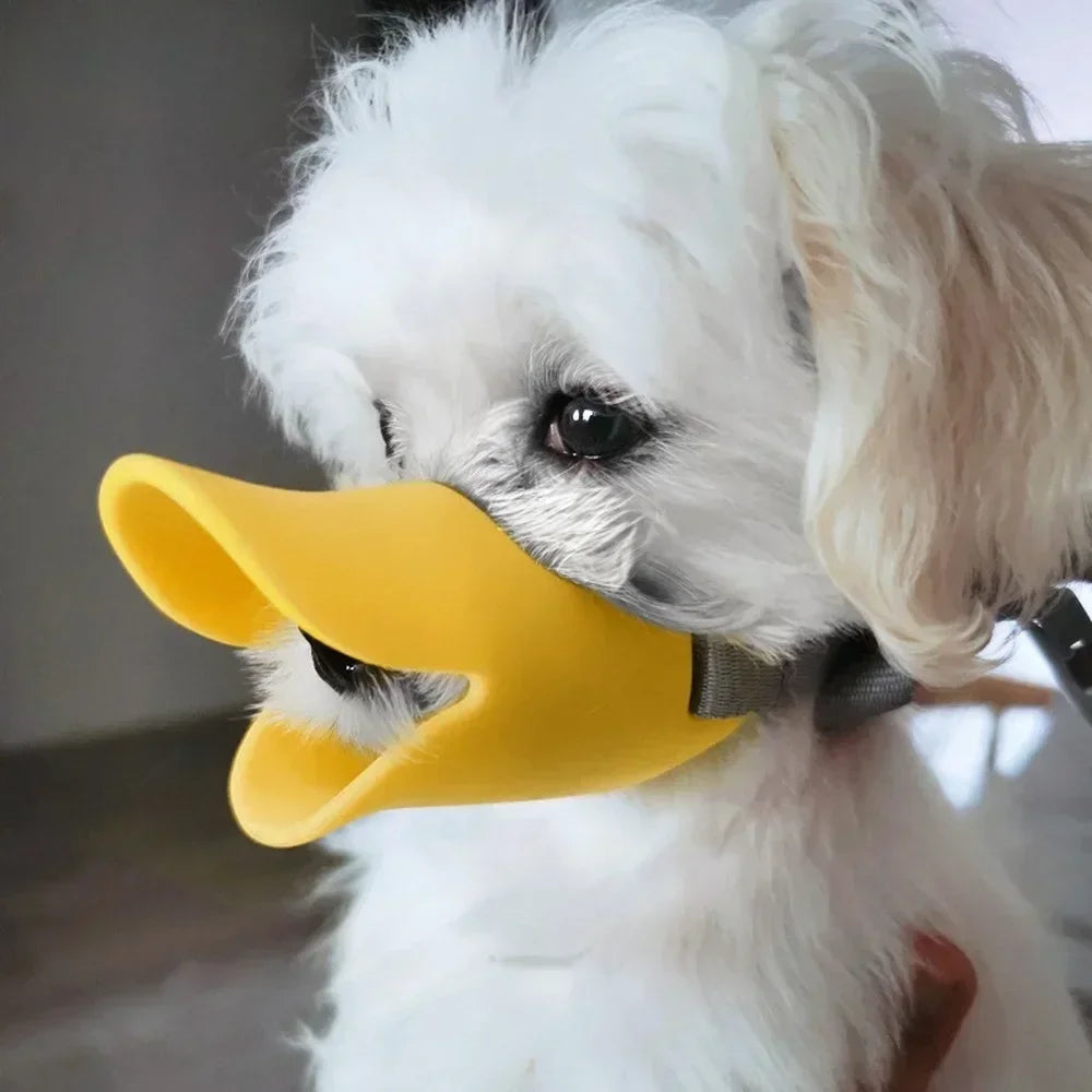Soft Silicone Duck Bill Muzzle – Humane Anti-Bite Training Aid