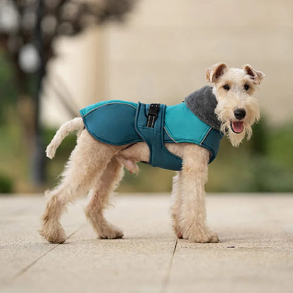 Dog Jacket with Harness | Plush Fleece Lining for Effortless Walks