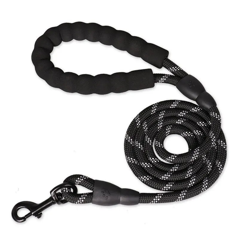 Heavy Duty Dog Lead | Padded Handle, Reflective Rope