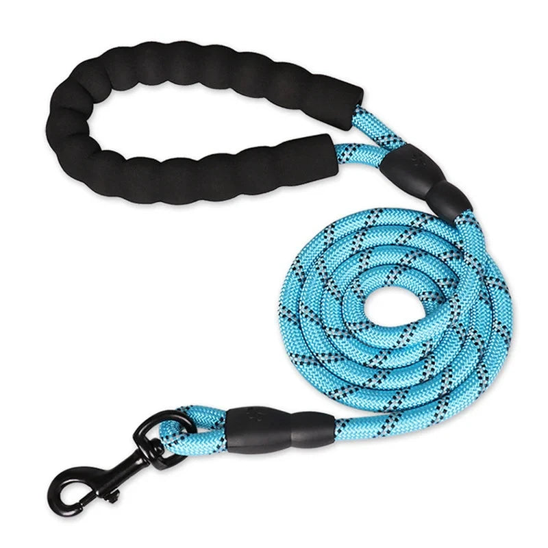 Heavy Duty Dog Lead | Padded Handle, Reflective Rope