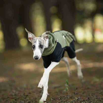 Fleece Dog Coat | High Neck Snood & Adjustable Waist Jumper