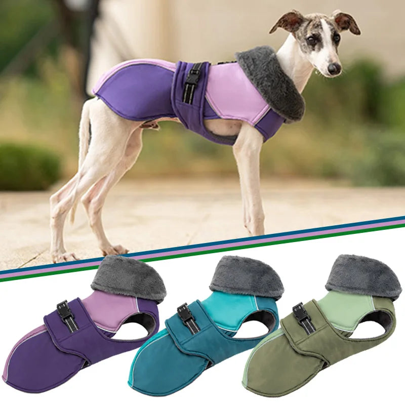 Dog Jacket with Harness | Plush Fleece Lining for Effortless Walks