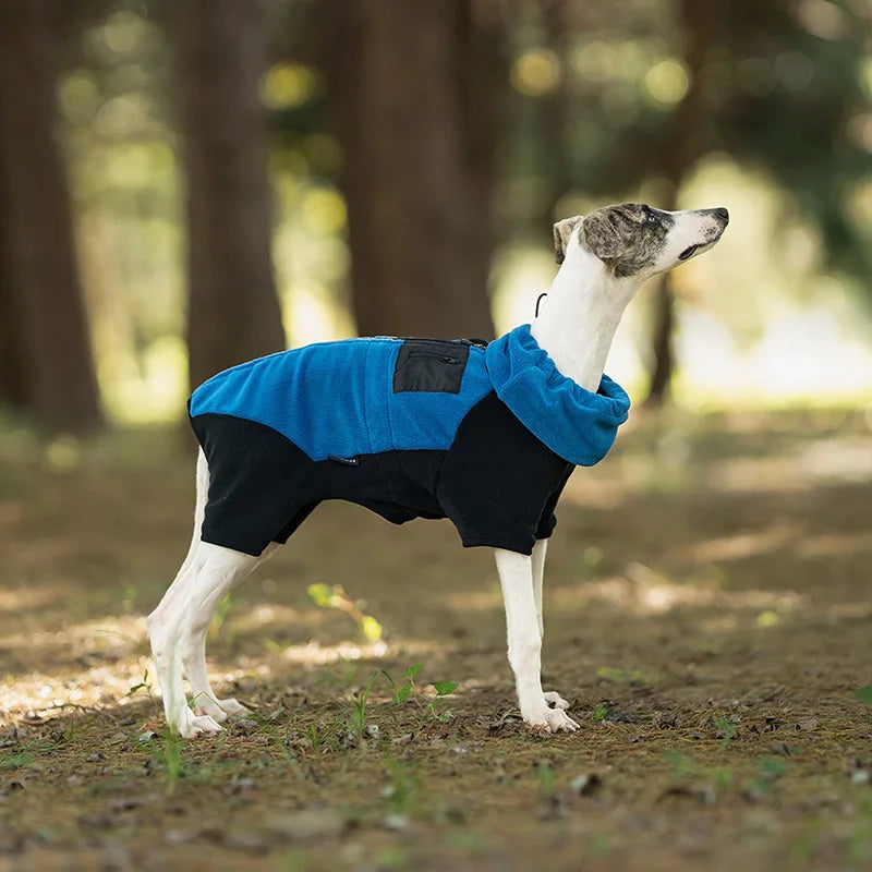 Fleece Dog Coat | High Neck Snood & Adjustable Waist Jumper