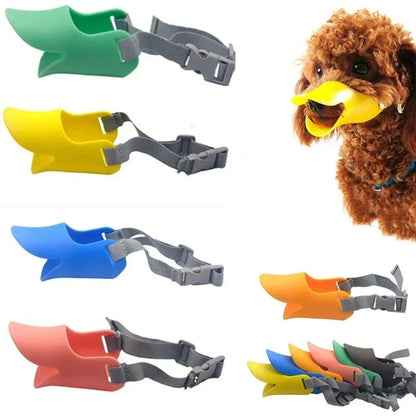 Soft Silicone Duck Bill Muzzle – Humane Anti-Bite Training Aid