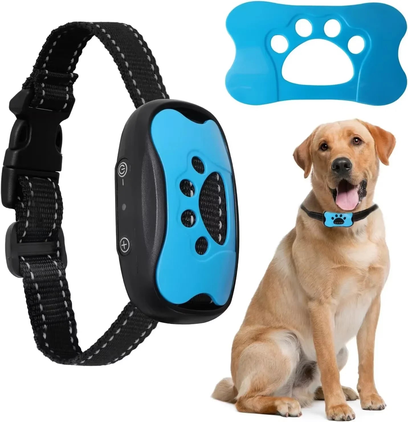 Humane No-Shock Vibration Bark Collar – Progressive Beep & Vibrate Trainer