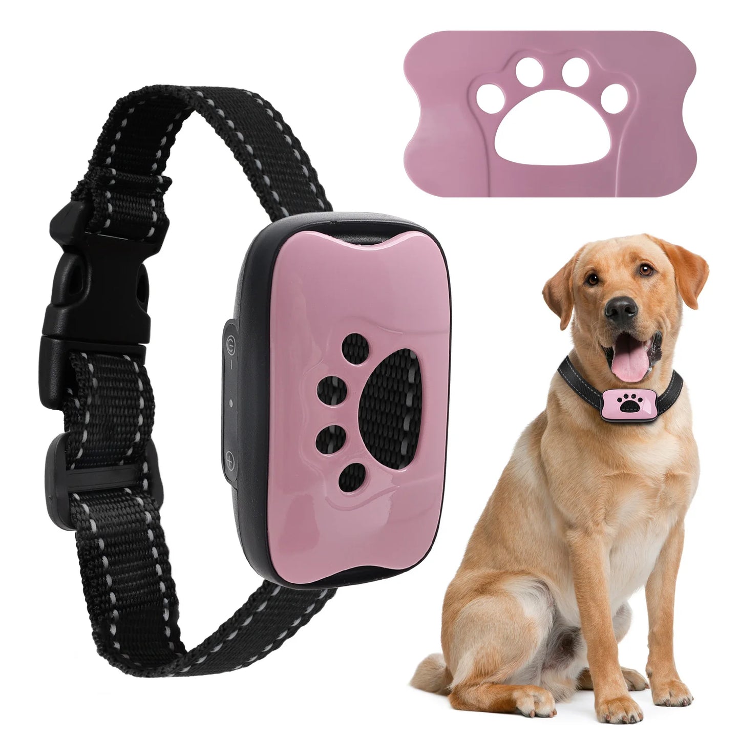 Humane No-Shock Vibration Bark Collar – Progressive Beep & Vibrate Trainer
