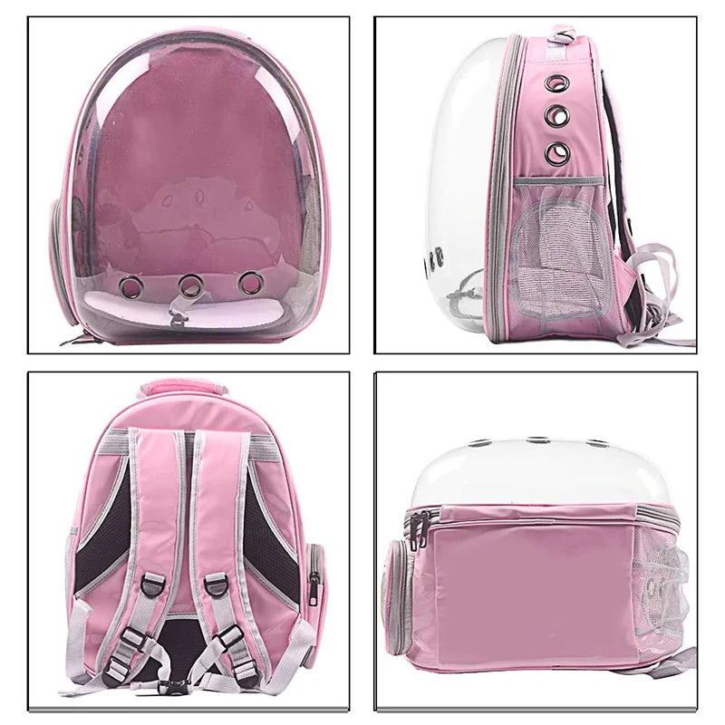 Breathable Clear Bubble Cat Backpack – Panoramic Space Capsule Carrier