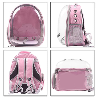 Breathable Clear Bubble Cat Backpack – Panoramic Space Capsule Carrier