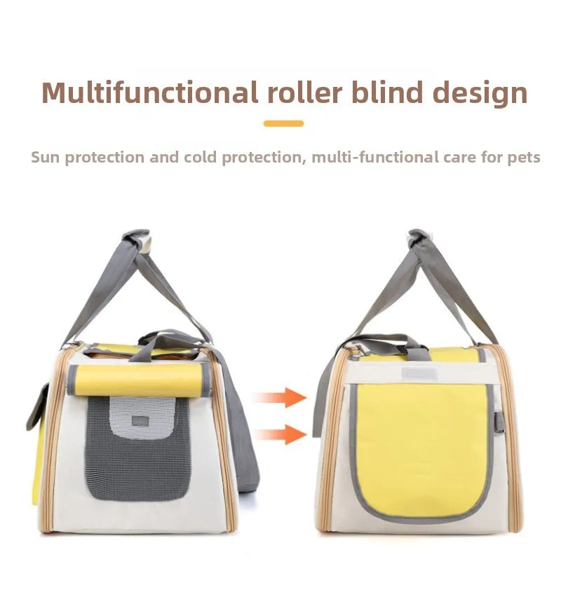 Travel Cat Carrier | Breathable Mesh, Foldable & Safe for Travel