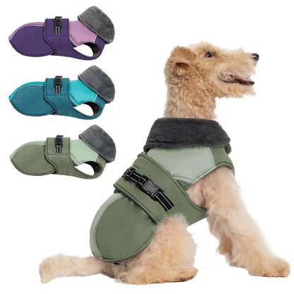 Dog Jacket with Harness | Plush Fleece Lining for Effortless Walks