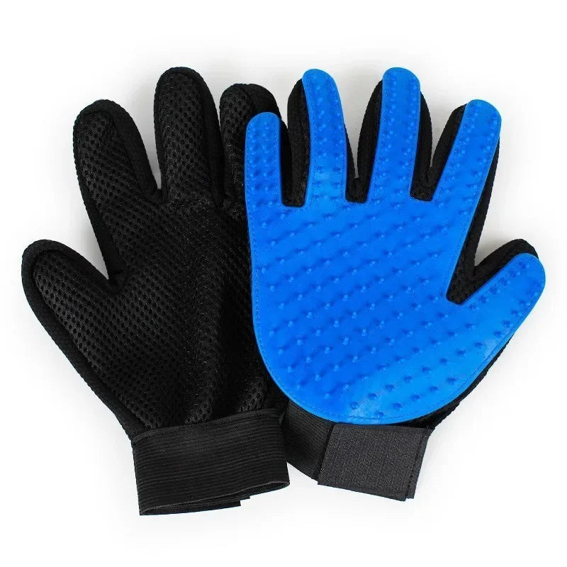 5-Finger Deshedding Grooming Glove – Gentle Massage & Hair Remover