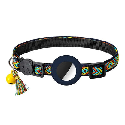 Reflective AirTag Cat Collar Holder – Safety Breakaway & Anti-Lost
