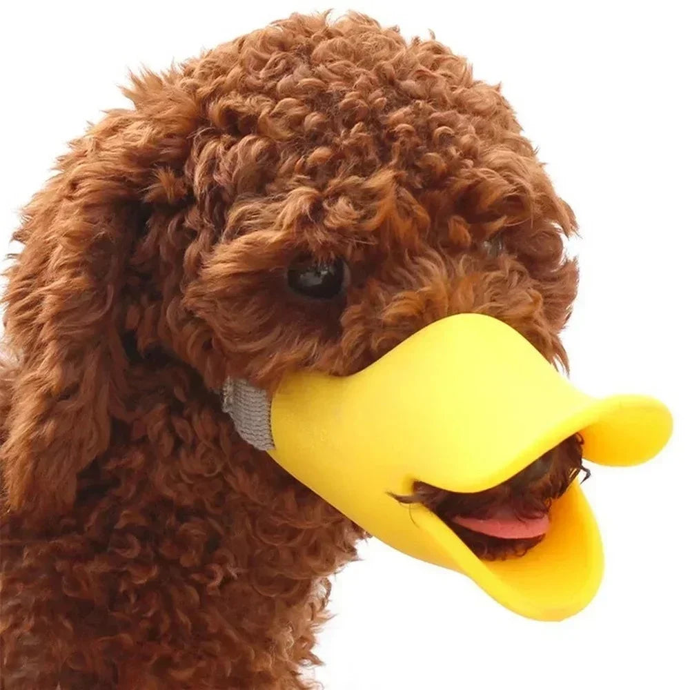 Soft Silicone Duck Bill Muzzle – Humane Anti-Bite Training Aid