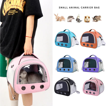 Breathable Mesh Carrier | Small Animal Travel Bag with Clear Window