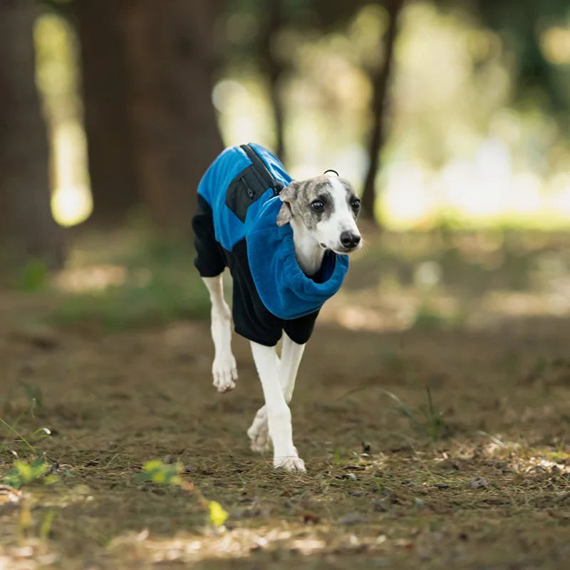 Fleece Dog Coat | High Neck Snood & Adjustable Waist Jumper