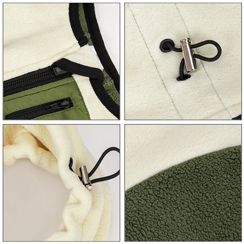 Fleece Dog Coat | High Neck Snood & Adjustable Waist Jumper