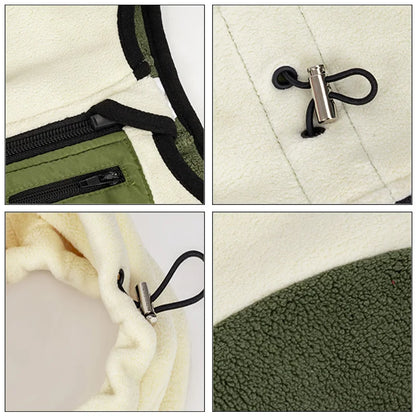 Fleece Dog Coat | High Neck Snood & Adjustable Waist Jumper