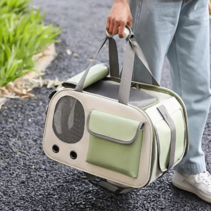Travel Cat Carrier | Breathable Mesh, Foldable & Safe for Travel