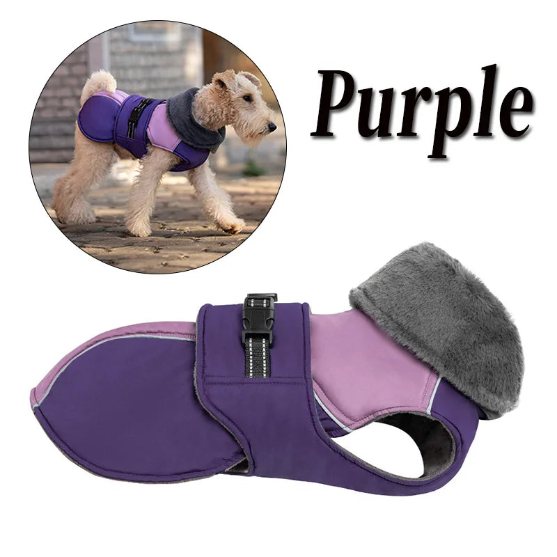 Dog Jacket with Harness | Plush Fleece Lining for Effortless Walks