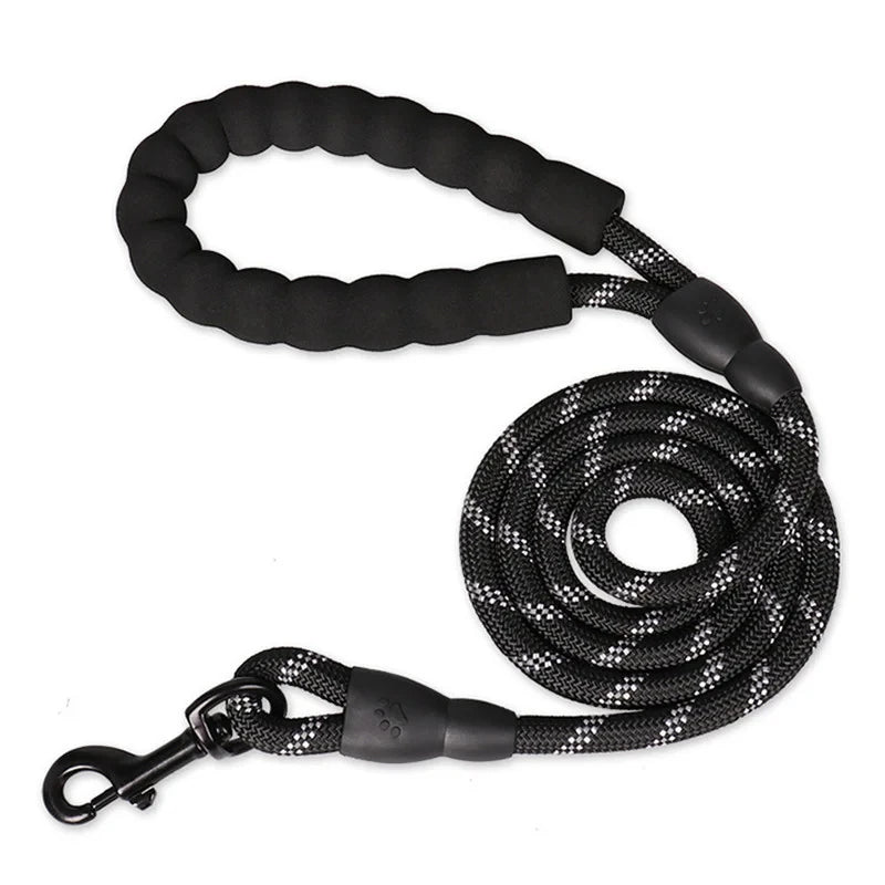 Heavy Duty Dog Lead | Padded Handle, Reflective Rope