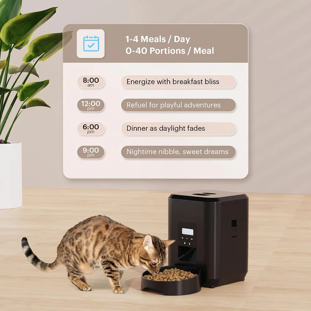 WiFi Automatic Pet Feeder | App Control, Programmable Timer & Voice