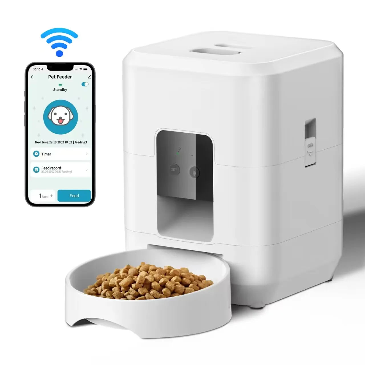WiFi Automatic Pet Feeder | App Control, Programmable Timer & Voice