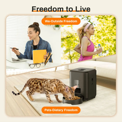 WiFi Automatic Pet Feeder | App Control, Programmable Timer & Voice