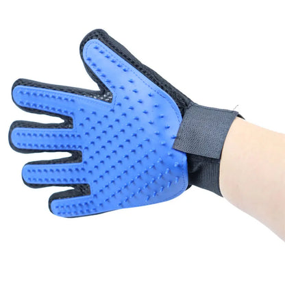 5-Finger Deshedding Grooming Glove – Gentle Massage & Hair Remover