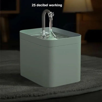 Ultra-Silent Cat Water Fountain – 1.5L Auto Filter Dispenser
