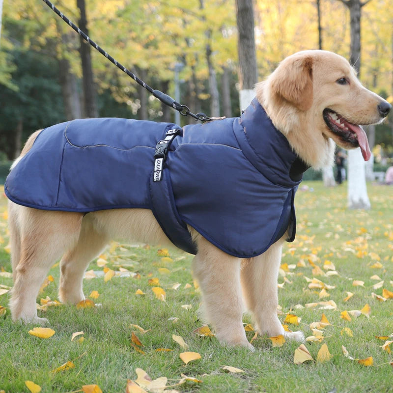 Winter Coat for Dogs | Large Dog Adjustable Reflective Jacket